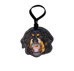 Givenchy Rottweiler Bag Charm, Calfskin, Multi, DB, 3*